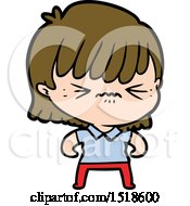 Annoyed Cartoon Girl