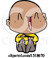 Happy Cartoon Bald Man