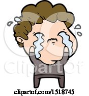 Cartoon Man Crying