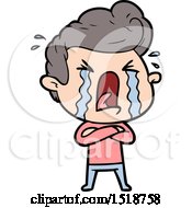 Cartoon Crying Man