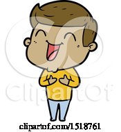 Cartoon Man Laughing