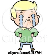 Cartoon Man Crying