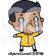 Cartoon Man Crying