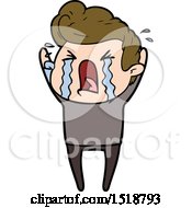 Cartoon Crying Man