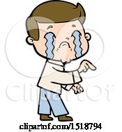 Cartoon Man Crying