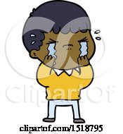 Cartoon Man Crying