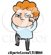 Cartoon Angry Man