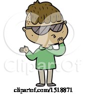 Cartoon Boy Wearing Sunglasses