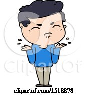 Cartoon Annoyed Man