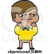 Cartoon Angry Man