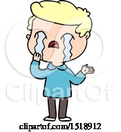 Cartoon Man Crying