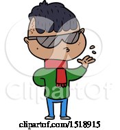 Cartoon Boy Wearing Sunglasses