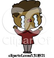 Cartoon Man Crying