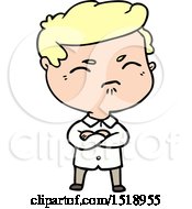 Cartoon Annoyed Man