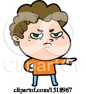 Cartoon Angry Man