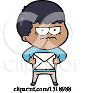 Cartoon Annoyed Man