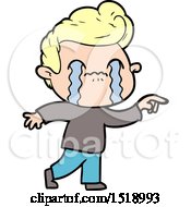 Cartoon Man Crying