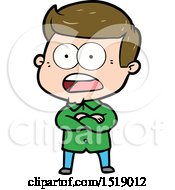 Cartoon Shocked Man