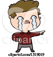 Cartoon Man Crying