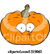 Poster, Art Print Of Cartoon Pumpkin