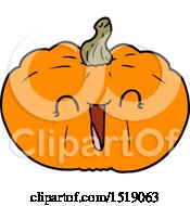 Poster, Art Print Of Cartoon Pumpkin