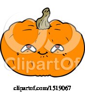 Poster, Art Print Of Happy Cartoon Pumpkin