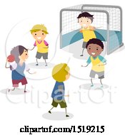 Poster, Art Print Of Group Of Boys Playing Handball