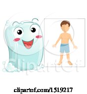 Poster, Art Print Of Happy Soap Bar Character By A Boy