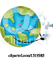 Poster, Art Print Of Globe Mascot Washing His Hands