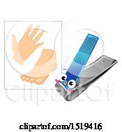 Poster, Art Print Of Nail Clipper Mascot By A Hand And Foot