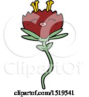 Happy Cartoon Flower