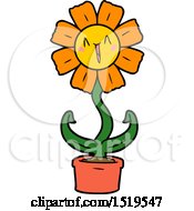 Poster, Art Print Of Happy Cartoon Flower