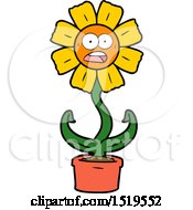 Cartoon Shocked Flower