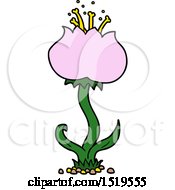 Cartoon Exotic Flower