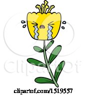 Cartoon Crying Flower by lineartestpilot