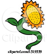 Poster, Art Print Of Cartoon Sunflower