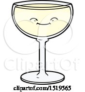 Cartoon Glass Of Wine by lineartestpilot
