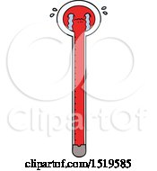Cartoon Thermometer Crying