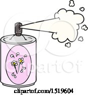 Poster, Art Print Of Cartoon Aerosol Freshener Spray Can