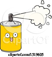 Cartoon Aerosol Spray Can
