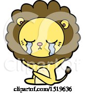 Poster, Art Print Of Crying Cartoon Lion