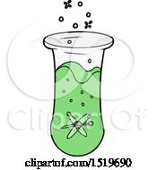 Cartoon Bubbling Test Tube by lineartestpilot