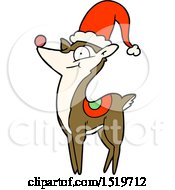 Poster, Art Print Of Cartoon Christmas Reindeer