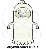 Poster, Art Print Of Cartoon Spooky Skull Ghost