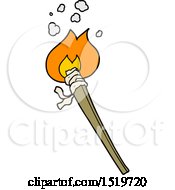 Cartoon Burning Torch