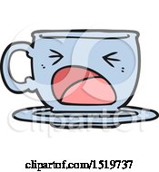 Poster, Art Print Of Cartoon Shouting Tea Cup