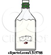 Cartoon Old Milk Bottle by lineartestpilot