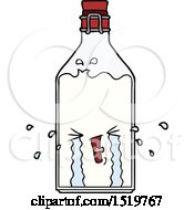 Poster, Art Print Of Cartoon Old Bottle