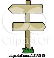 Cartoon Sign Post by lineartestpilot