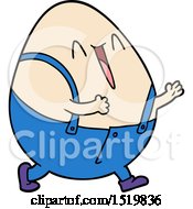 Humpty Dumpty Cartoon Egg Man by lineartestpilot